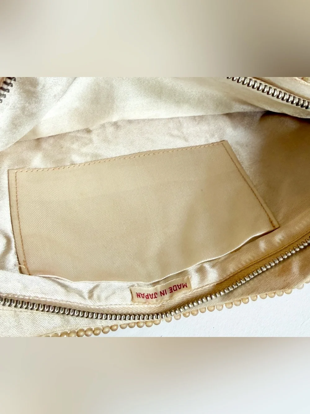 Vintage Faux Pearl Beaded Clutch Bag